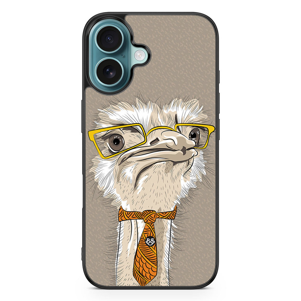 iPhone 16 Case - Hipster Ostrich