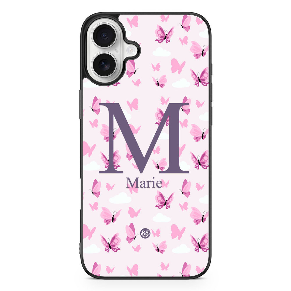 iPhone 16 Plus Custom Case - AWAKEN - Butterfly Pink