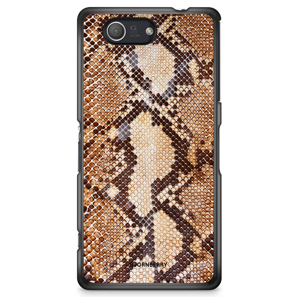 Sony Xperia Z3 Compact Case - Snakeskin Brown
