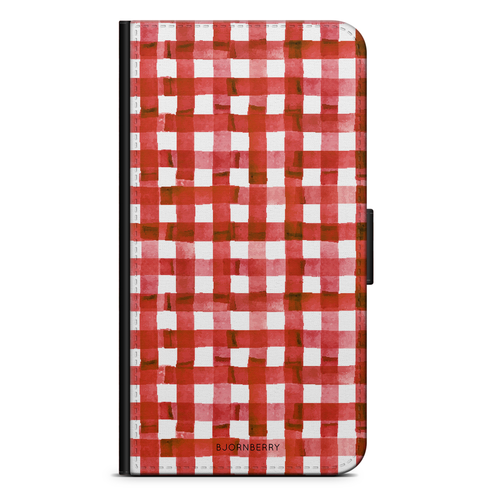 Samsung Galaxy A8 (2018) Wallet Case - Red Stripes
