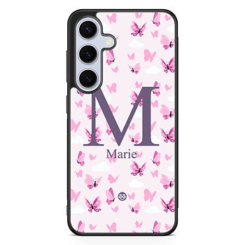 Samsung Galaxy S24 FE Custom Skal - AWAKEN - Butterfly Pink