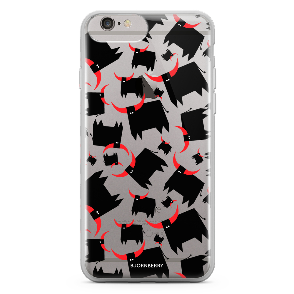 iPhone 6 Plus/6s Plus Fashion Case - Bull Red Horns