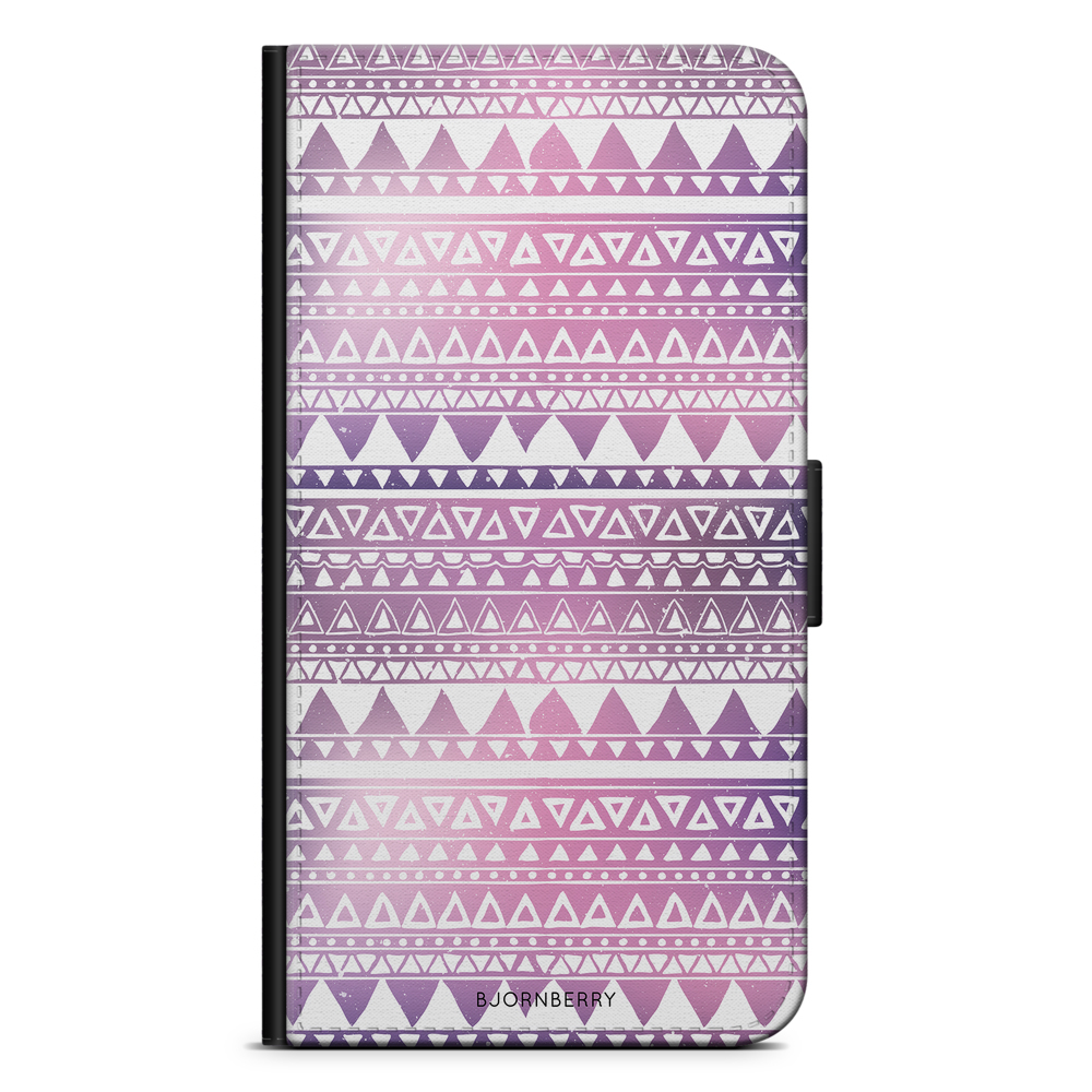 Huawei P30 Wallet Case - Purple Aztec
