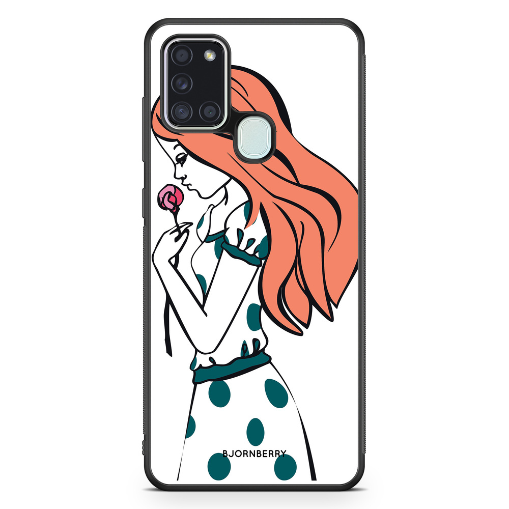 Samsung Galaxy A21s Case - Girl Rose
