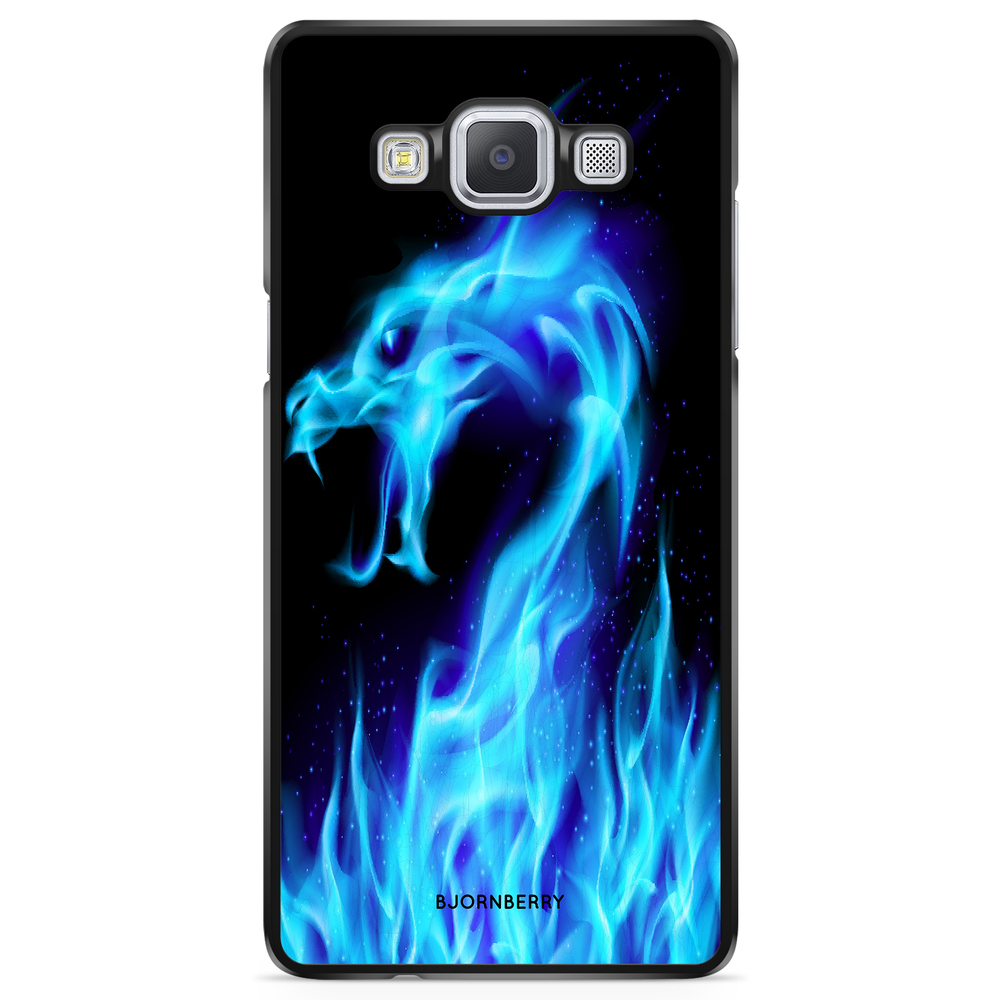 Samsung Galaxy A5 (2015) Case - Blue Flames Dragon