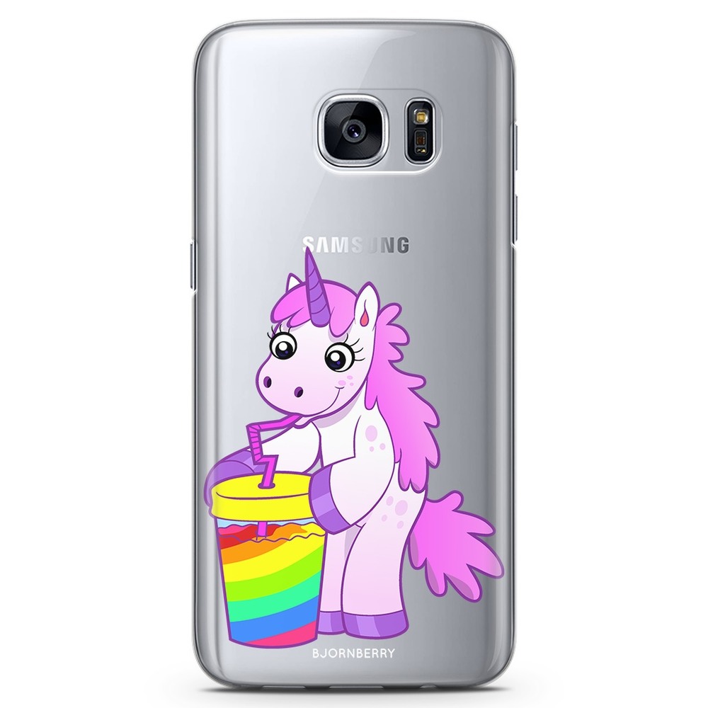 Samsung Galaxy S7 TPU Case - Drinking Unicorn