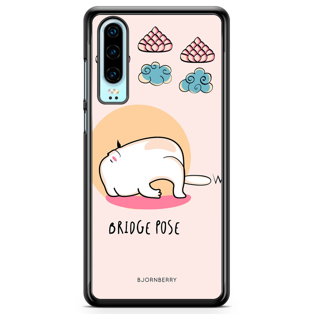 Huawei P30 Case - Yoga Cat Bridge Pose