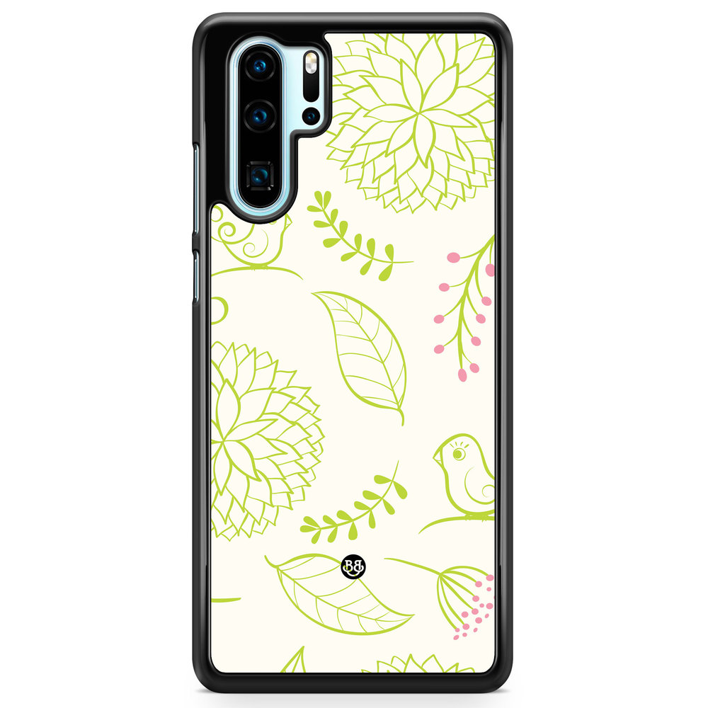 Huawei P30 Pro Case - Green Floral
