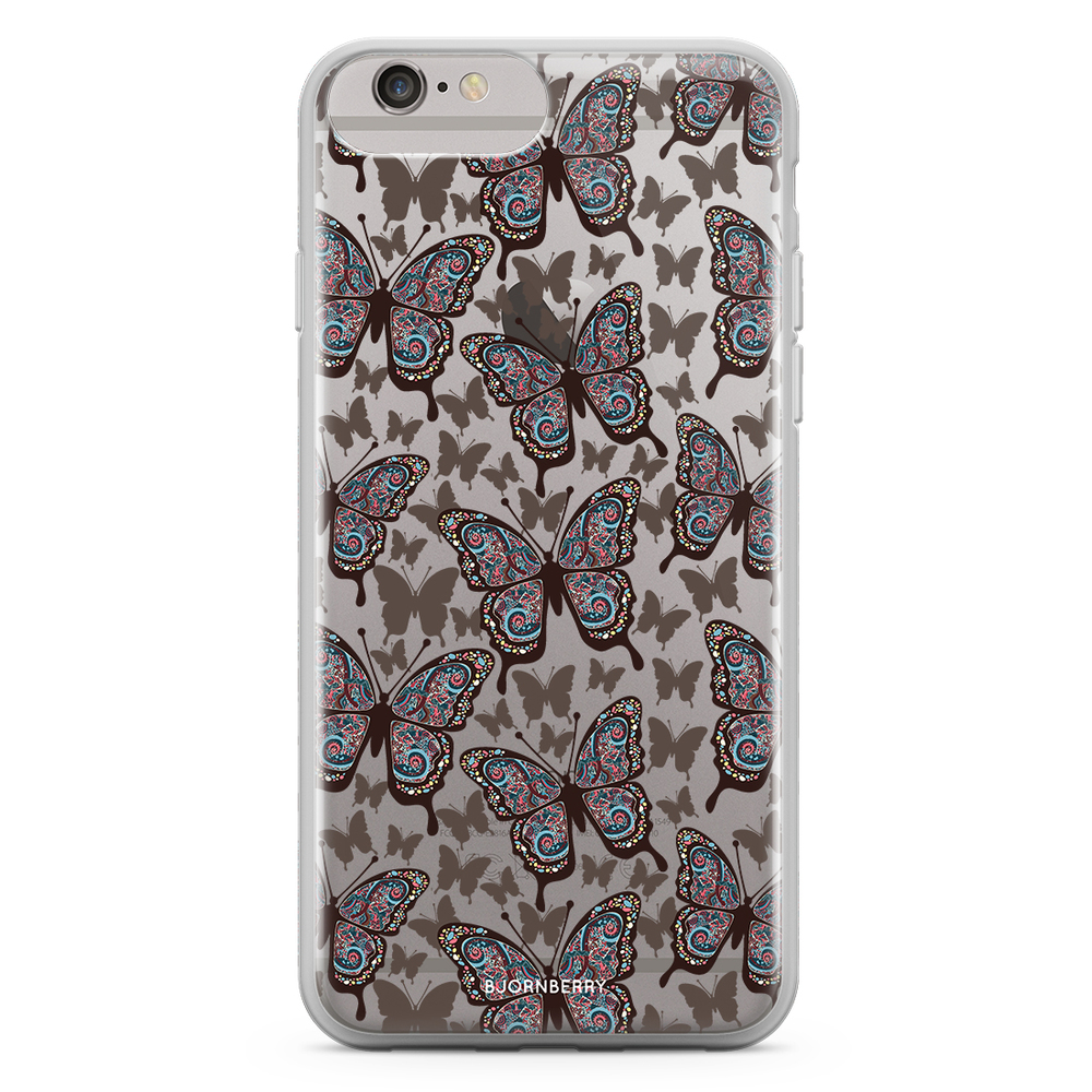 iPhone 6 Plus/6s Plus Fashion Case - Colorful Butterflies