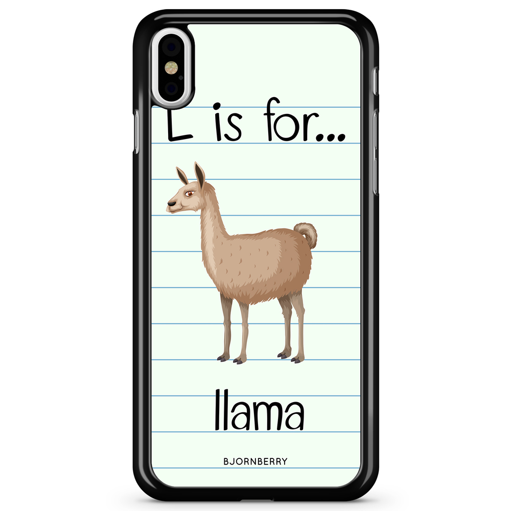 iPhone X / XS Case - L Is For Llama
