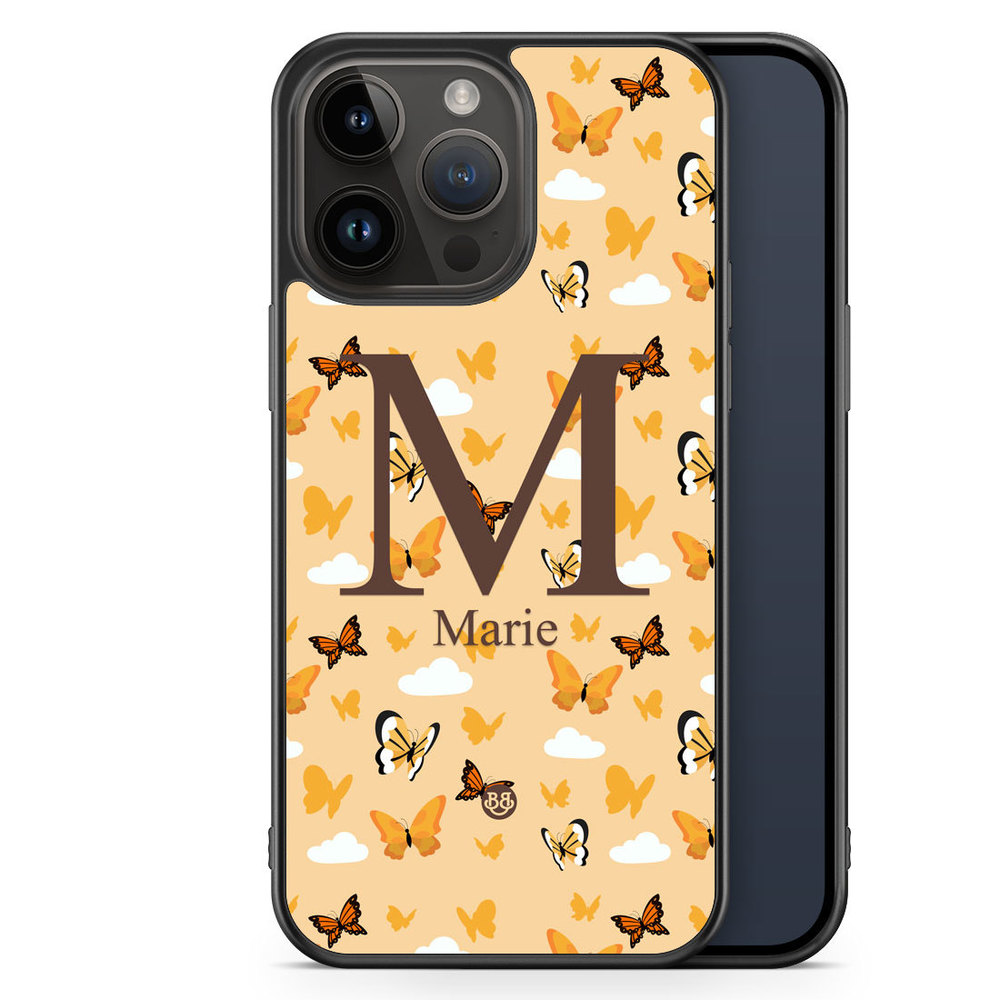 iPhone 14 Pro Max Custom Case - AWAKEN - Orange Butterfly