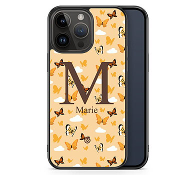 iPhone 14 Pro Max Custom Skal - AWAKEN - Orange Butterfly