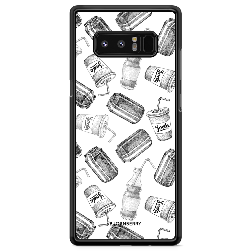 Samsung Galaxy Note 8 Case - Soda Black & White