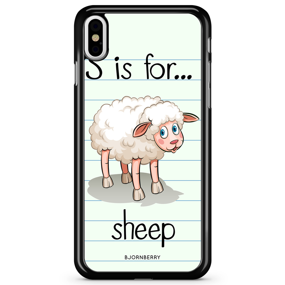 iPhone X / XS Case - S is for Sheep