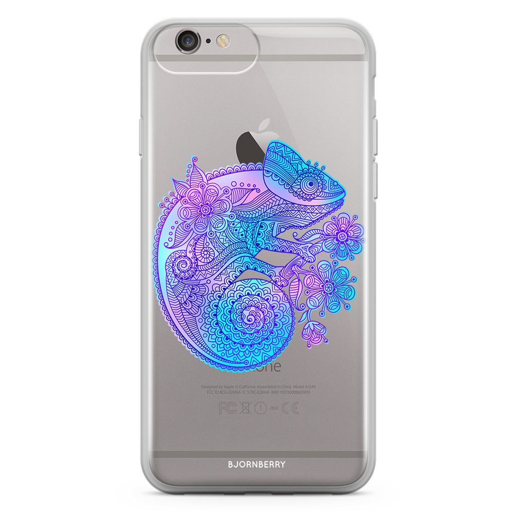 iPhone 6 Plus/6s Plus Fashion Case - Mandala Chameleon