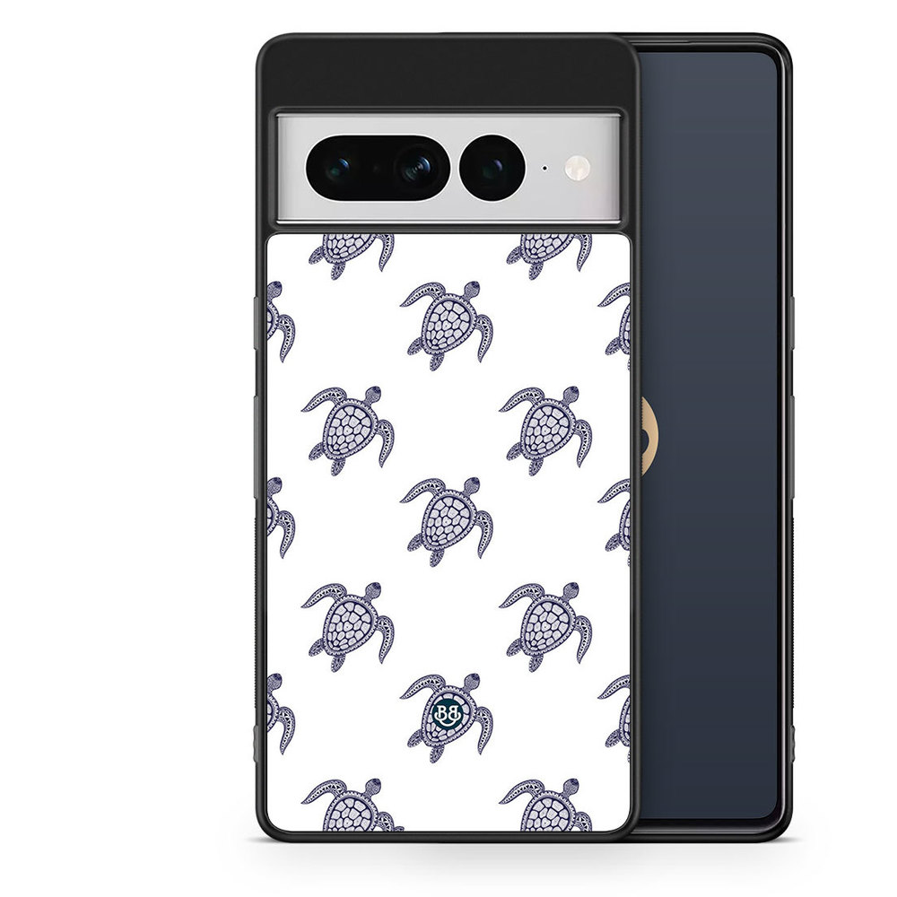 Google Pixel 7 Pro Case - Blue Turtles