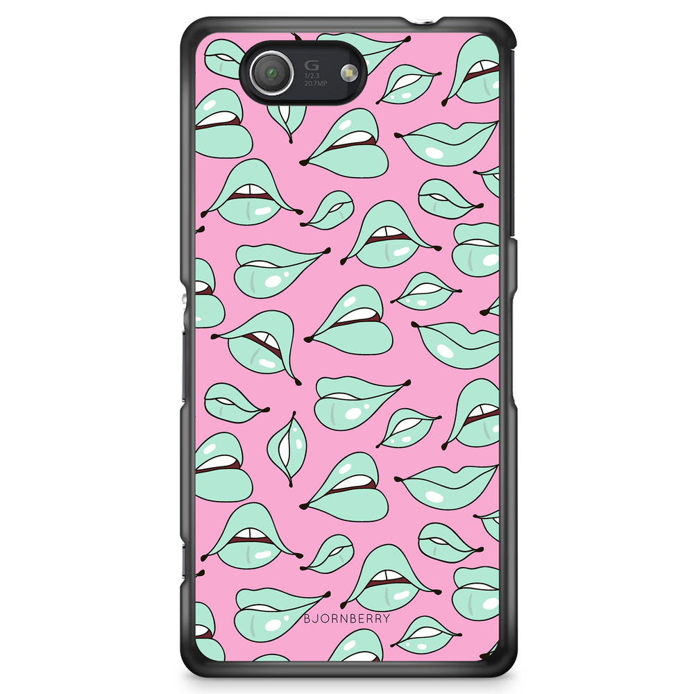 Sony Xperia Z3 Compact Case - Green Lips