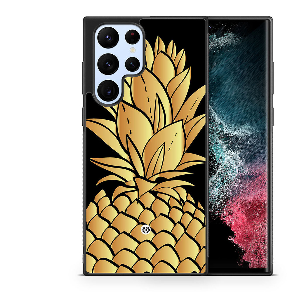 Samsung Galaxy S22 Ultra 5G Case - Gold Pineapple