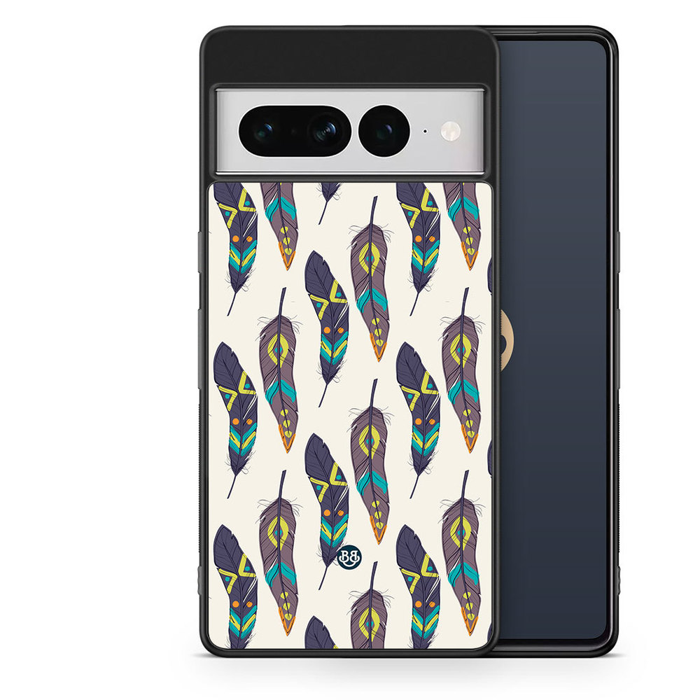 Google Pixel 7 Pro Case - Ethnic Feathers