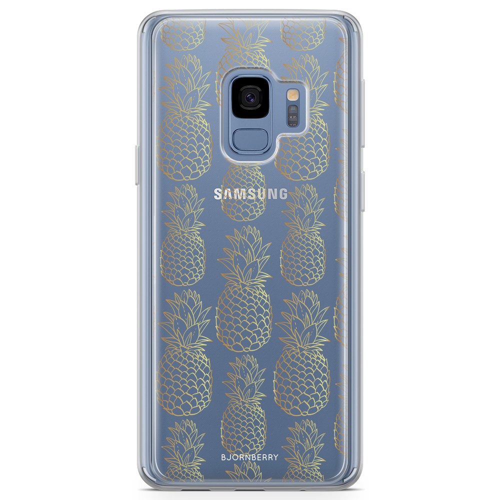 Samsung Galaxy S9 Fashion Case - Gold Pineapples