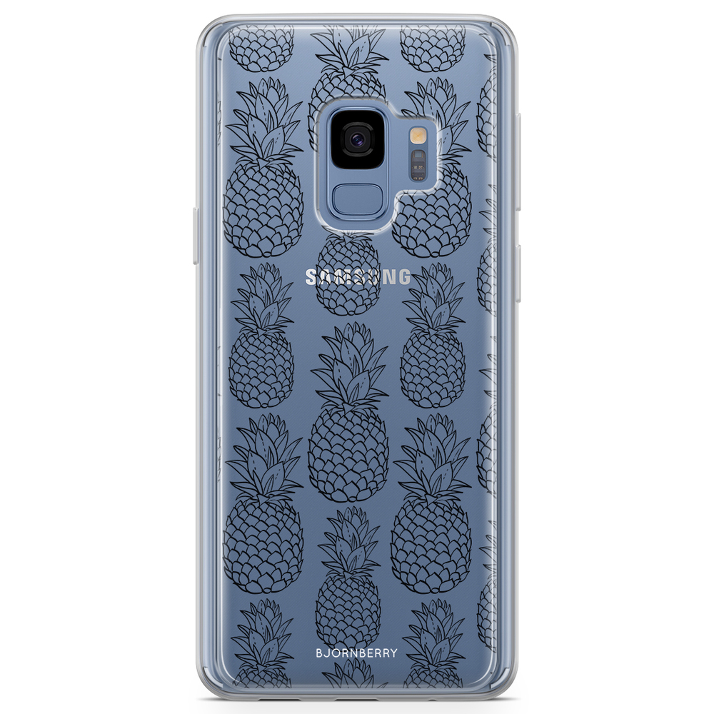 Samsung Galaxy S9 Fashion Case - Black Pineapple