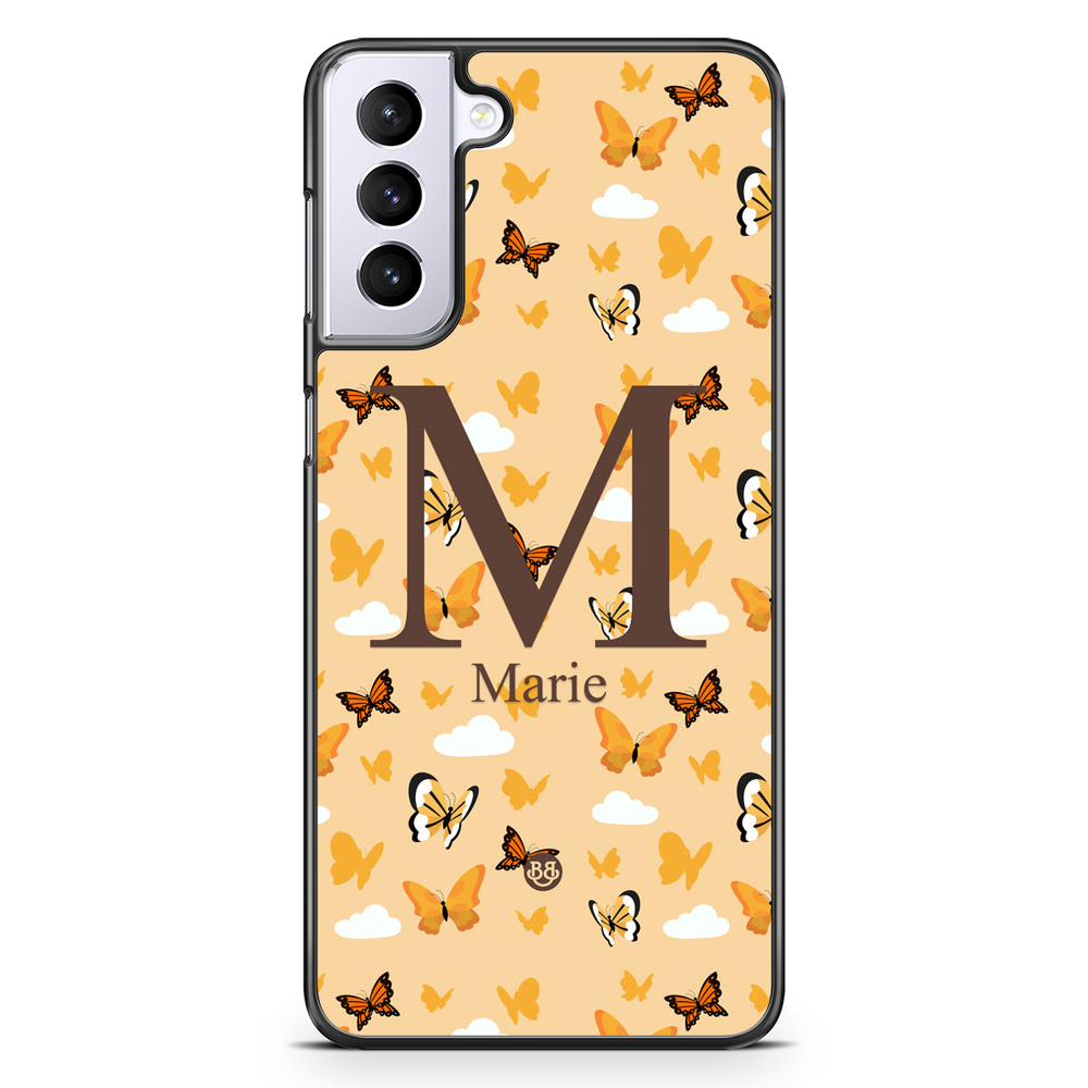 Samsung Galaxy S21 Plus Custom Case - AWAKEN - Orange Butterfly