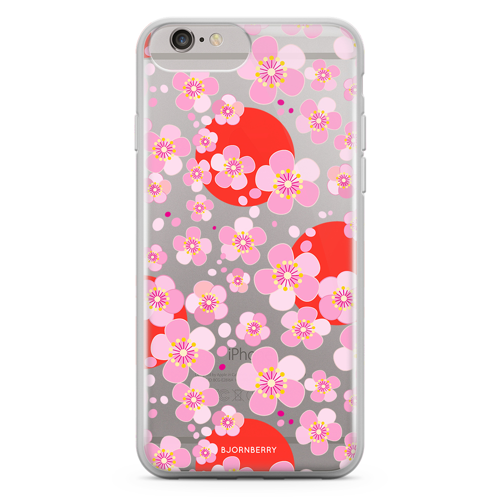 iPhone 6 Plus/6s Plus Fashion Skal - Japanska Blommor