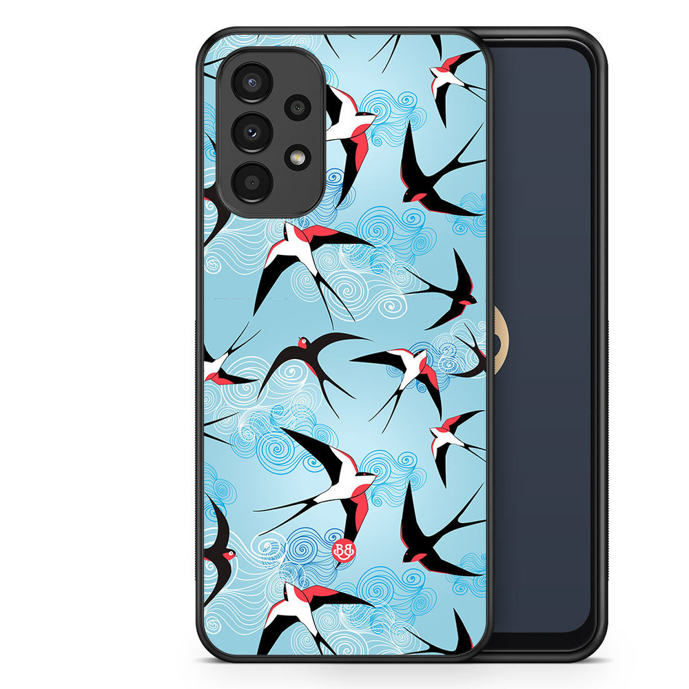 Samsung Galaxy A13 Case - Swallows