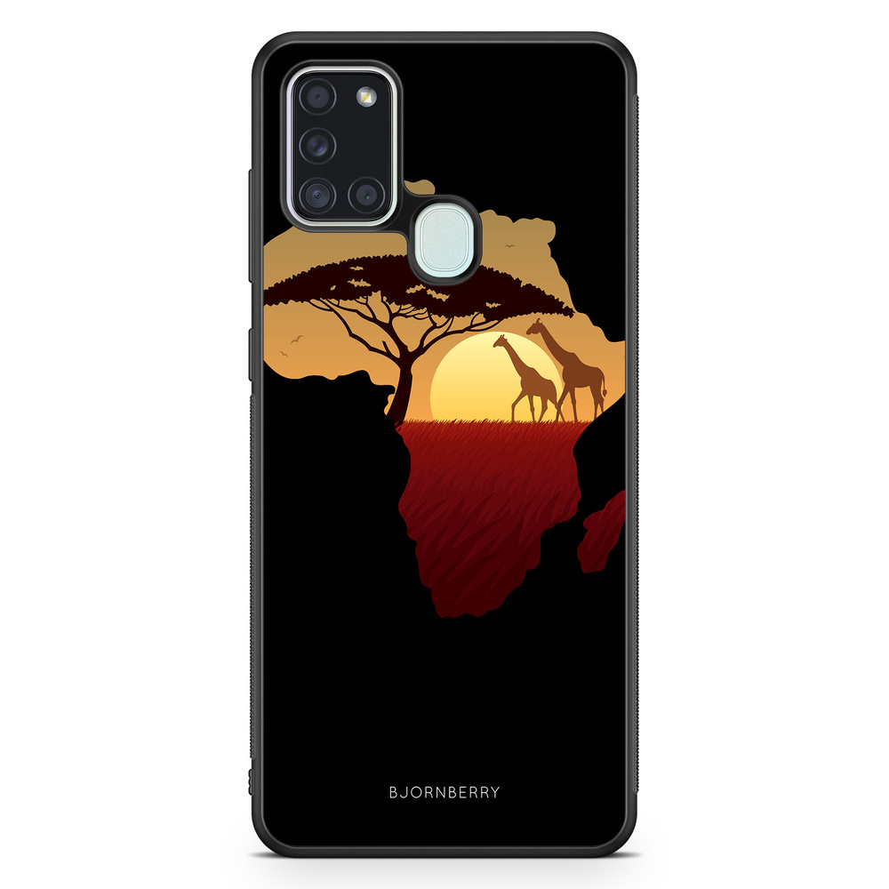 Samsung Galaxy A21s Case - Africa Black