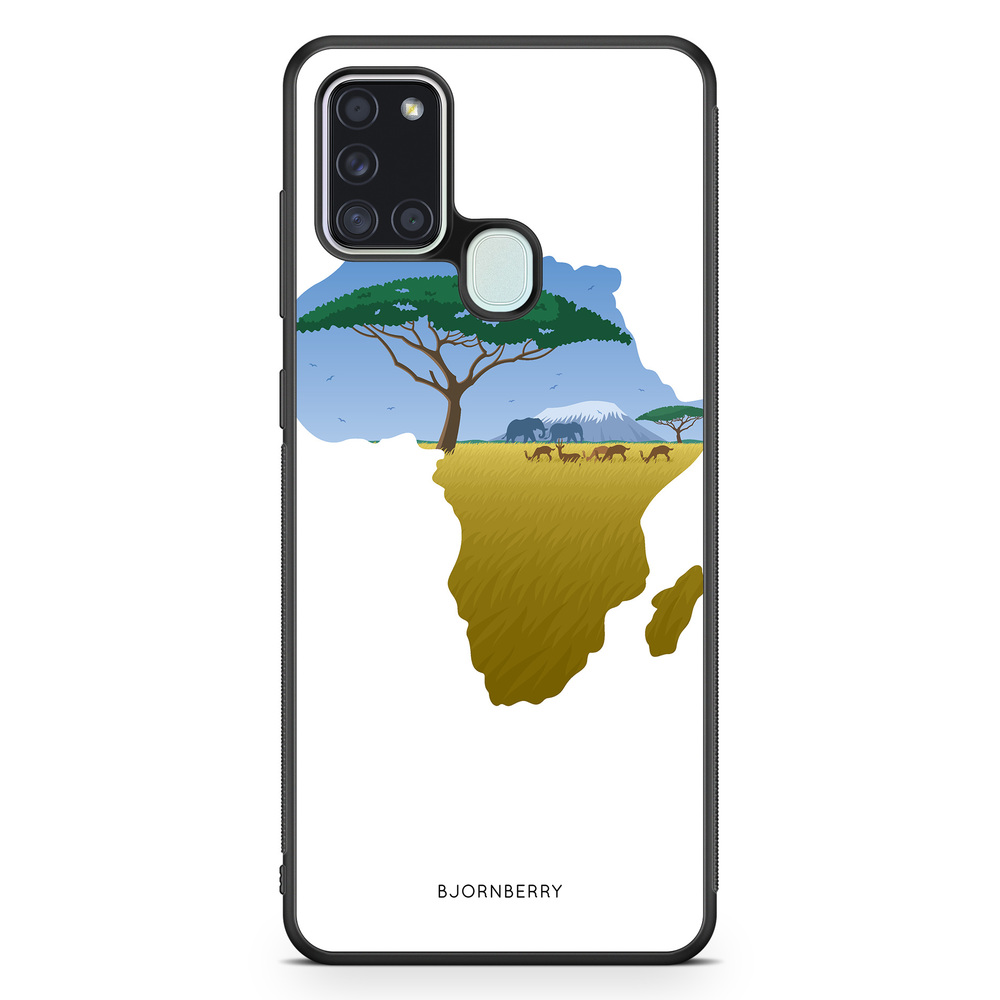 Samsung Galaxy A21s Case - Africa White