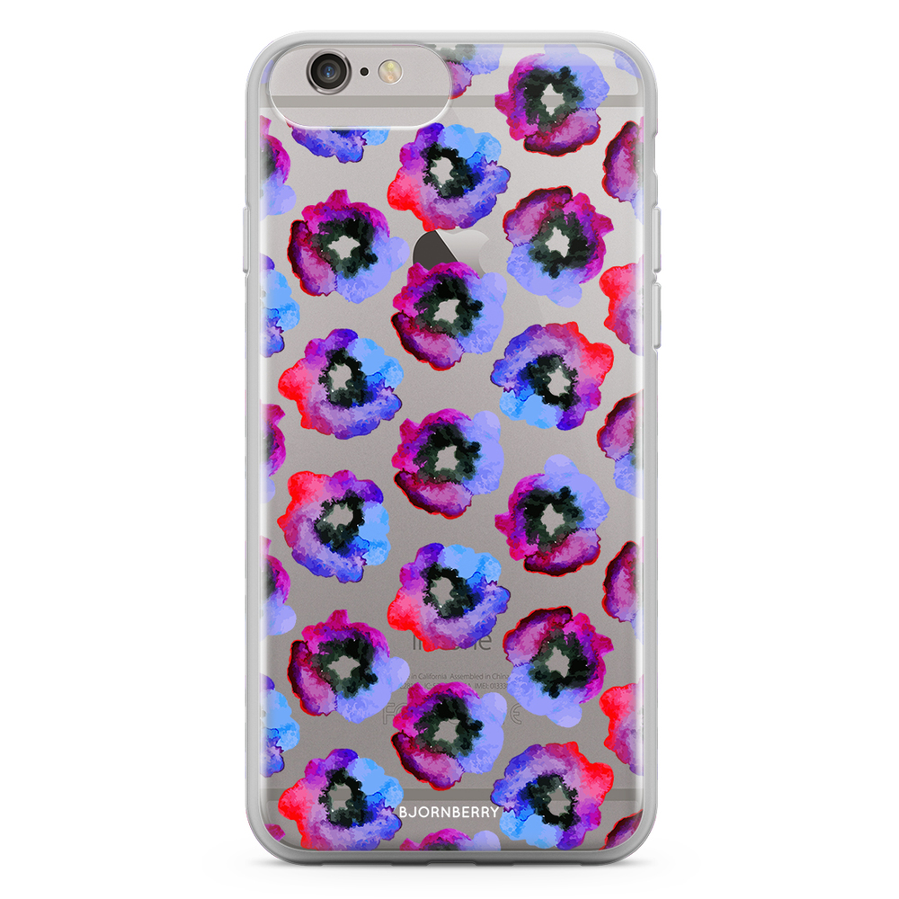 iPhone 6 Plus/6s Plus Fashion Skal - Violettblommor