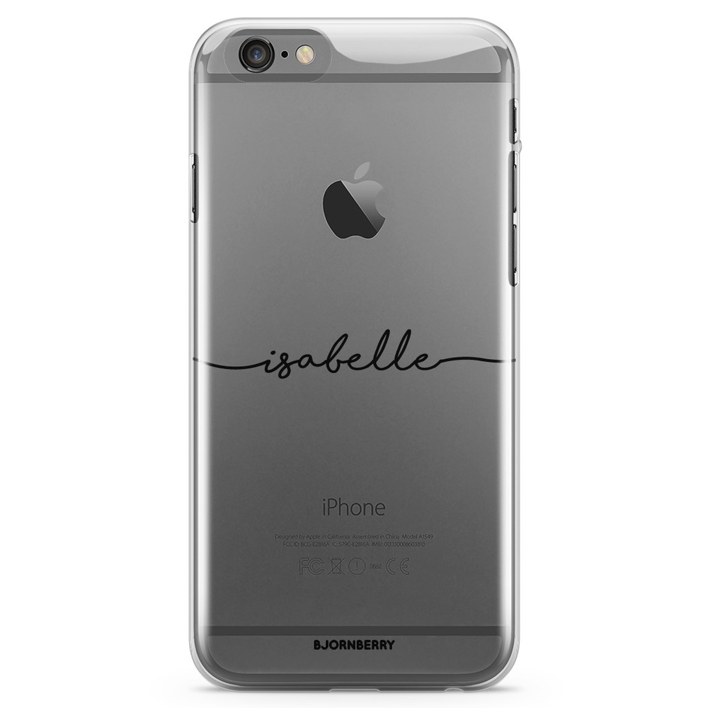 iPhone 6 Plus/6s Plus TPU Case Custom - Name Black