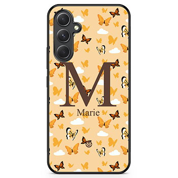 Samsung Galaxy A54 5G Custom Skal - AWAKEN - Orange Butterfly