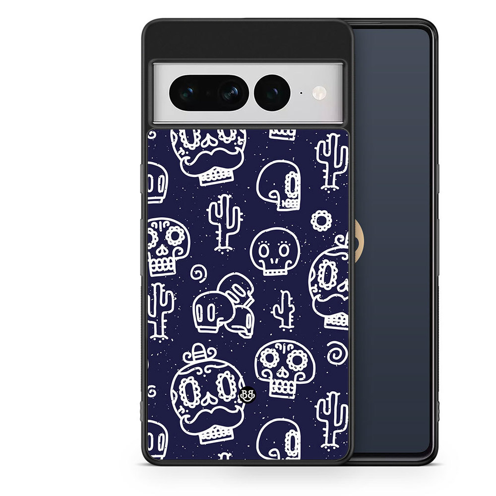 Google Pixel 7 Pro Case - Oldschool Skulls