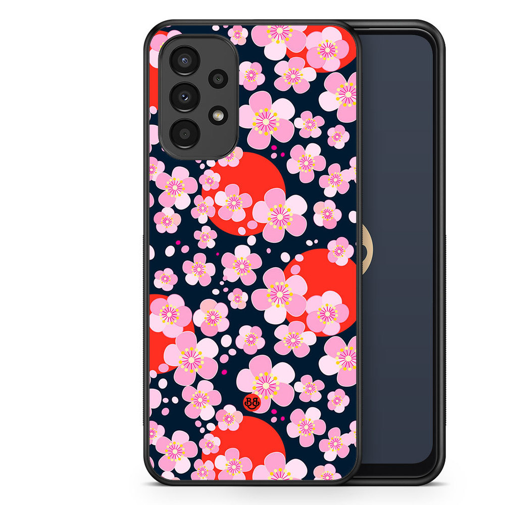 Samsung Galaxy A13 Case - Japanese Flowers