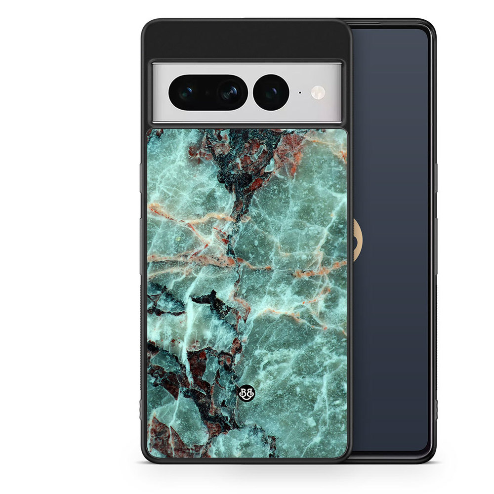 Google Pixel 7 Pro Case - Green Marble