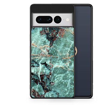 Google Pixel 7 Pro Skal - Grön Marmor