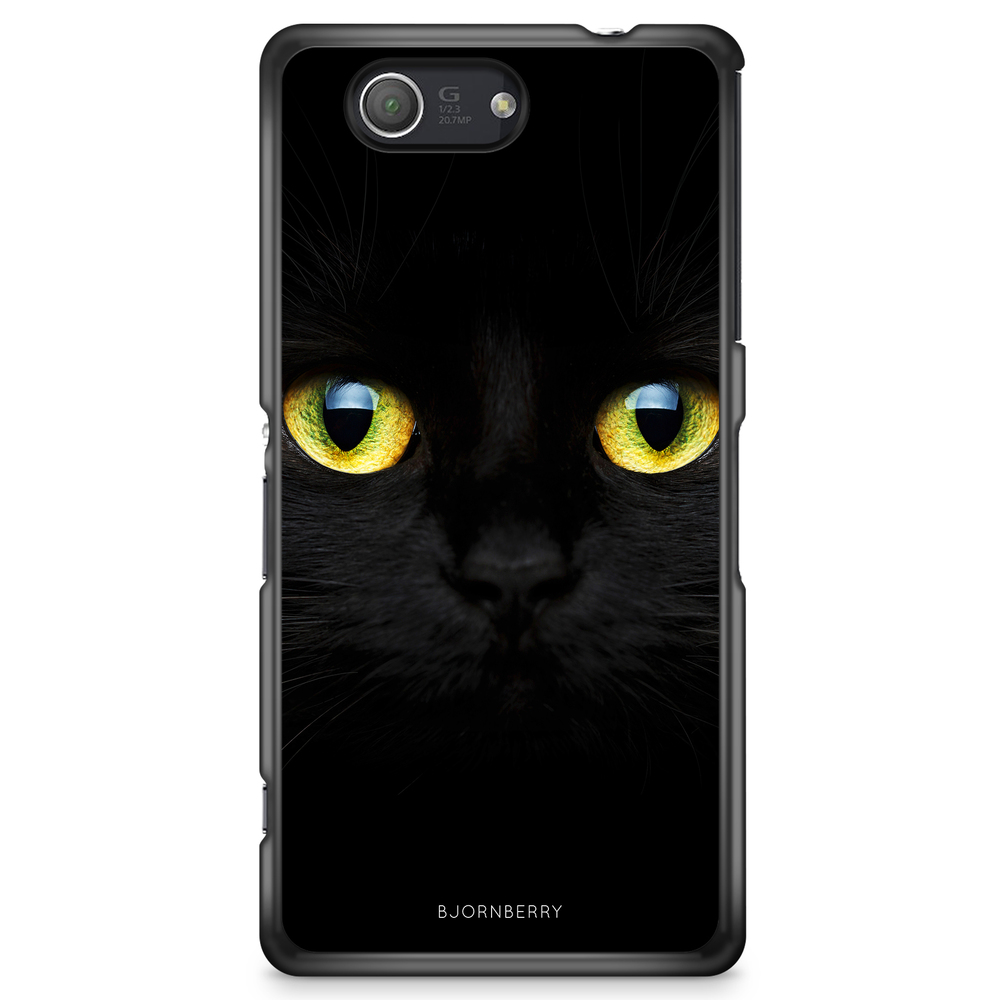 Sony Xperia Z3 Compact Case - Black Cat Close Up