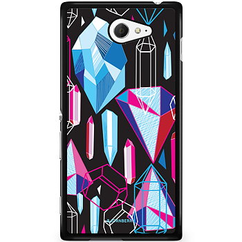 Sony Xperia M2 Aqua Skal - Diamantmönster