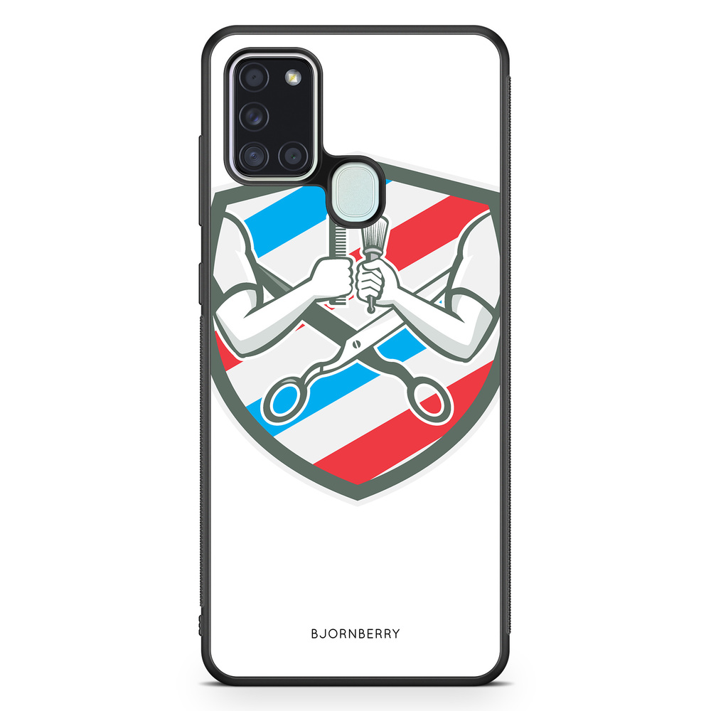 Samsung Galaxy A21s Case - Barber Logo