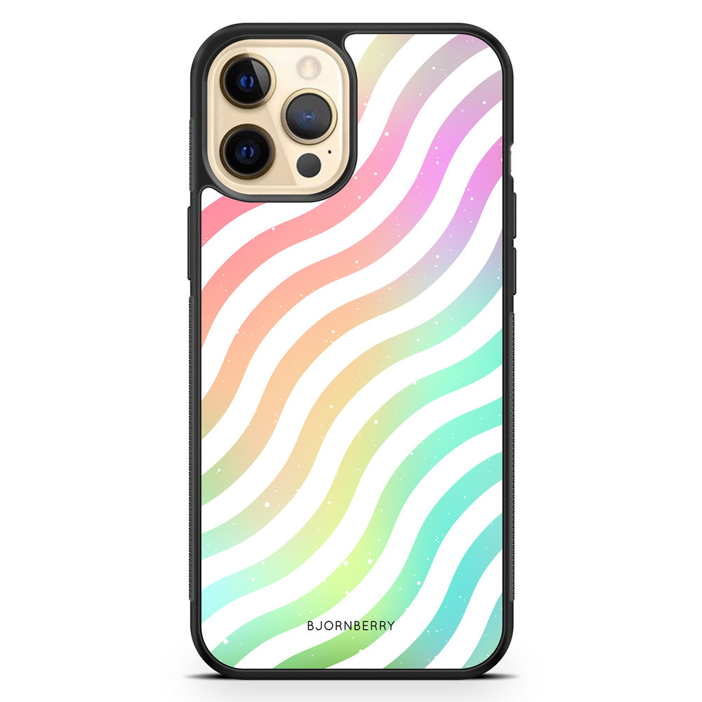 iPhone 12 Pro Max Case - Wavy Rainbow