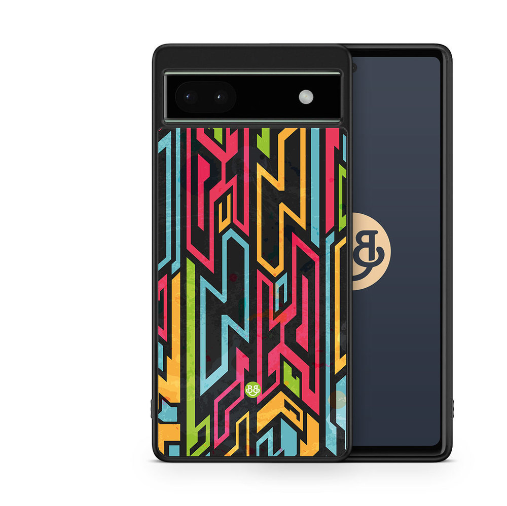 Google Pixel 6a Case - Colored Tribal