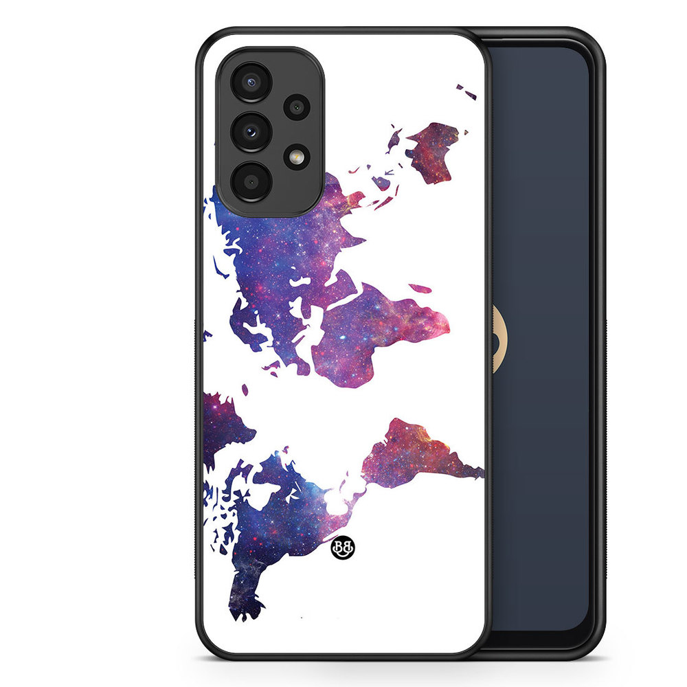 Samsung Galaxy A13 Case - World Map Space