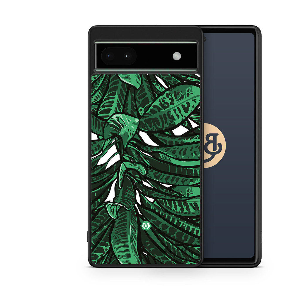 Google Pixel 6a Case - Tropical leaves
