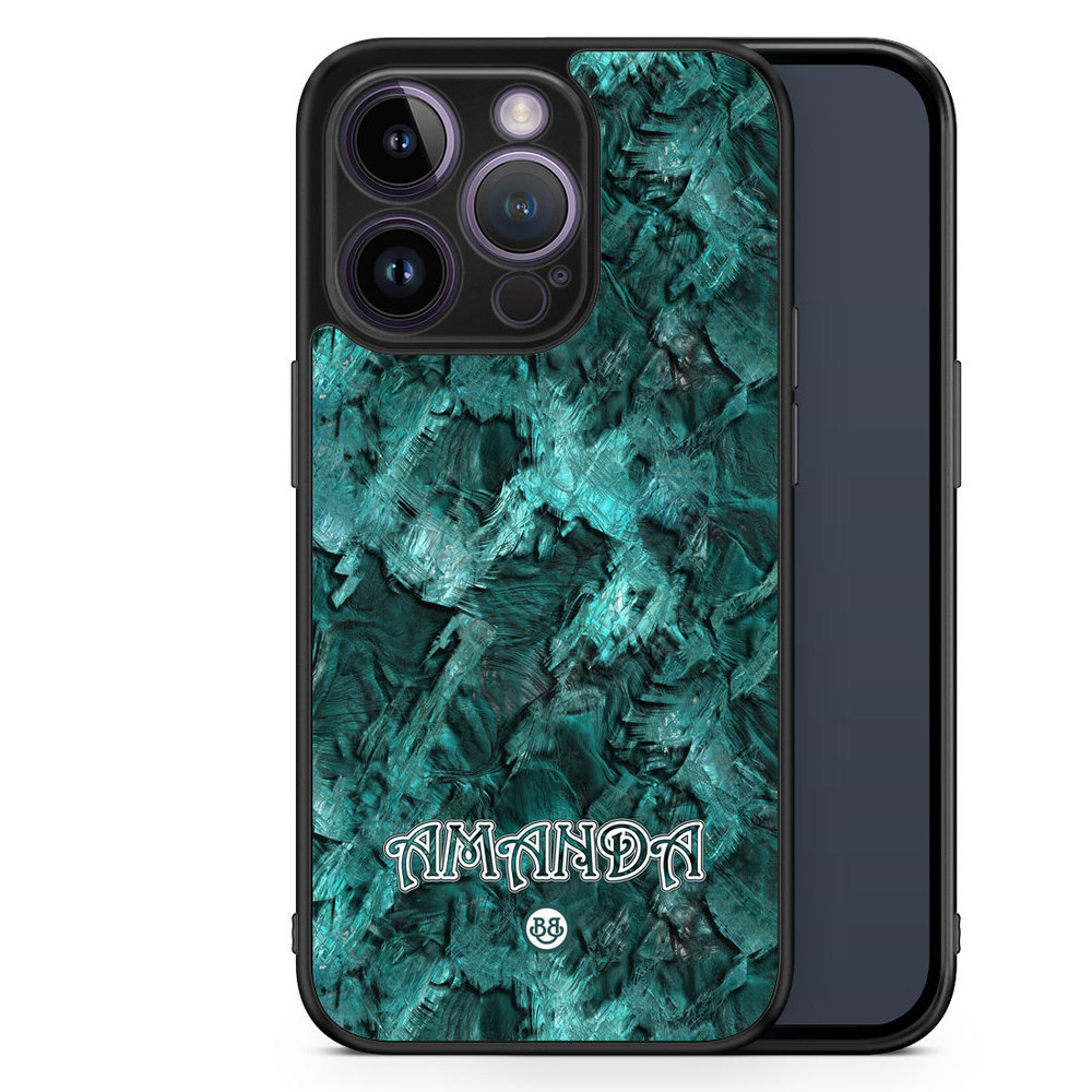 iPhone 14 Pro Custom Case - Green Name