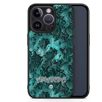 iPhone 14 Pro Custom Skal - Grön Namn