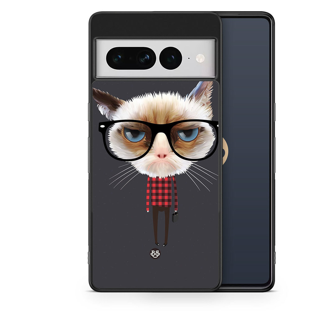 Google Pixel 7 Pro Case - Hipster Cat