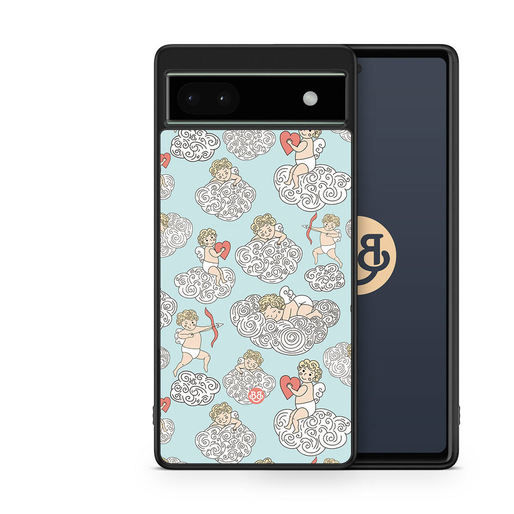 Google Pixel 6a Case - Angels and Clouds