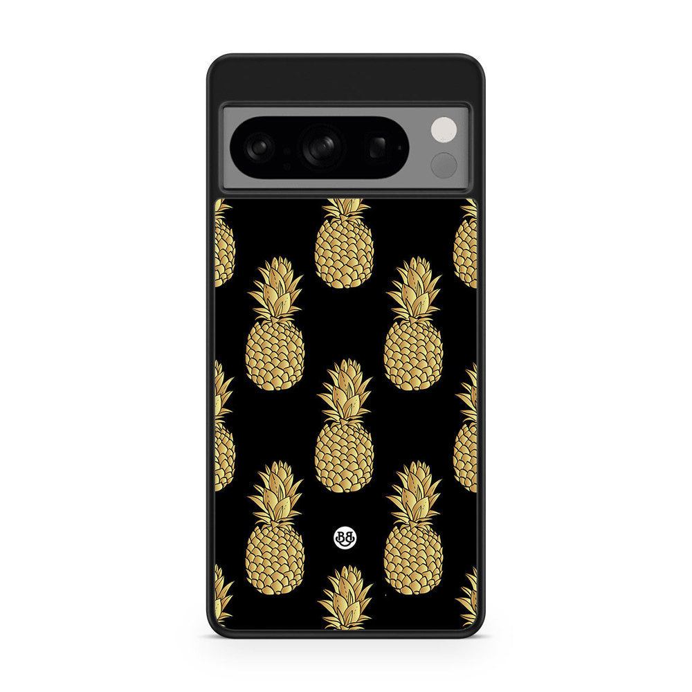 Google Pixel 8 Pro Case - Gold Pineapples