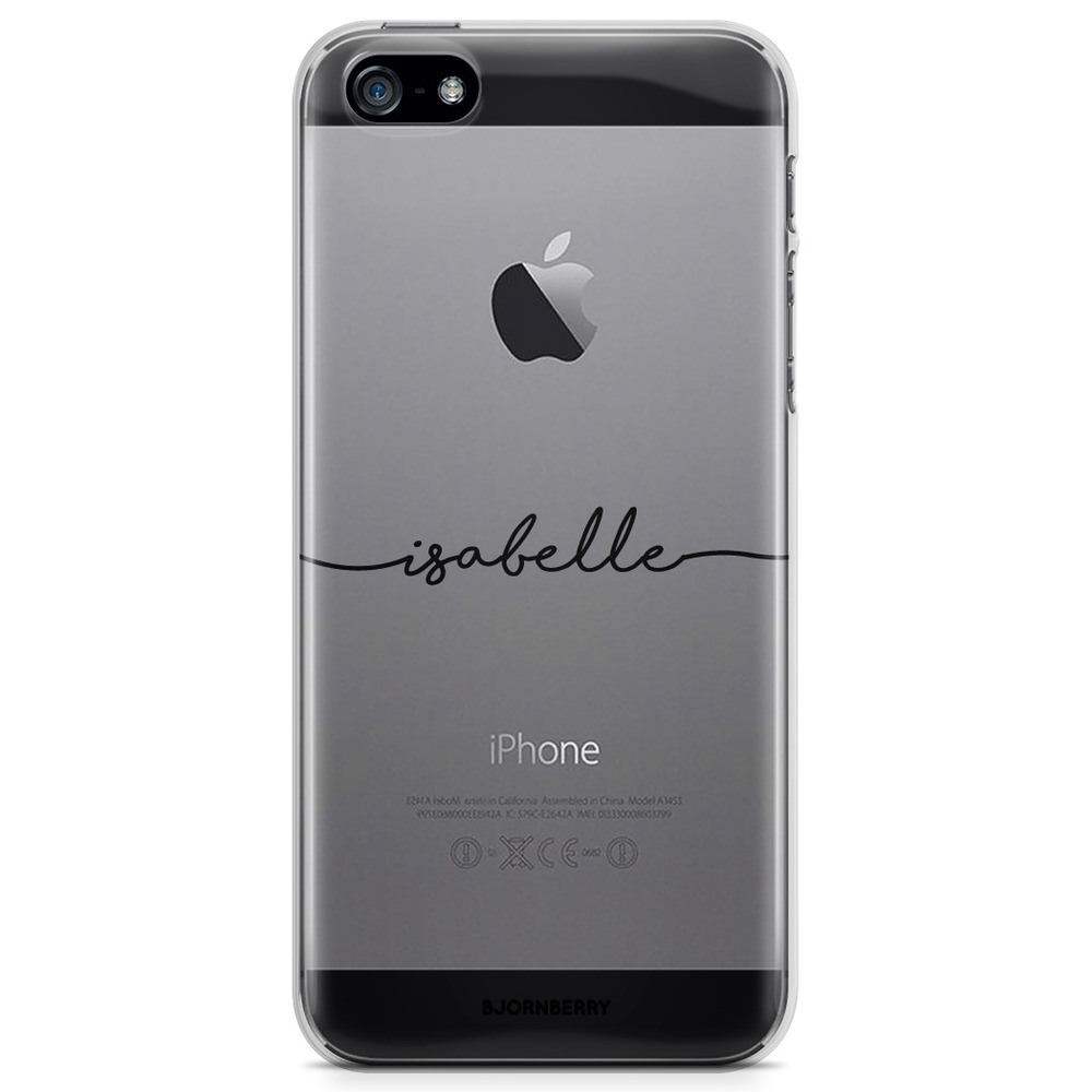 iPhone 5/5S/SE (2016) TPU Custom Case  - Name Black
